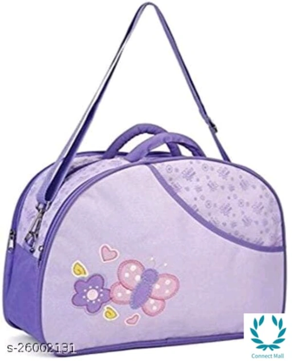 Waterproof Baby Diaper Bag Multipurpose, - M, purple, Pack of:1